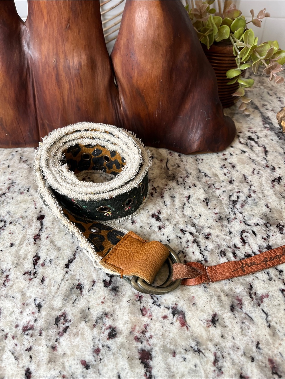 Free People Mixed Print Grommet Belt - Picture 7 of 7